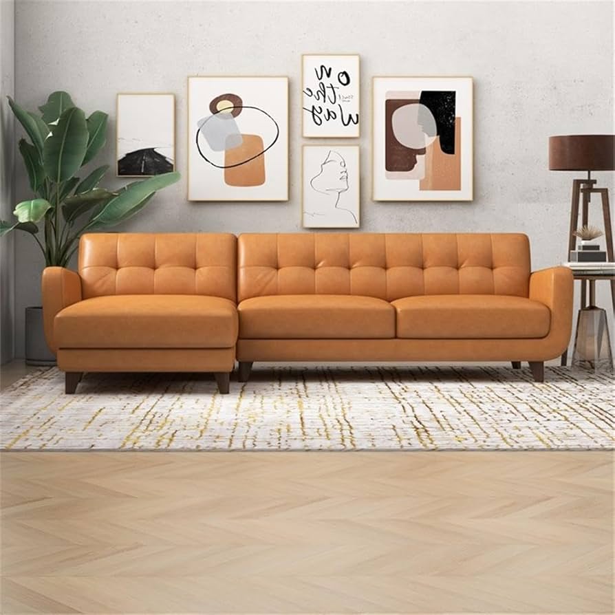 Amazon.com: ASHCROFT Davis Modern Living Room Top Leather